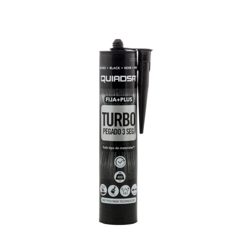 ADHESIVO SELLADOR FIJA+PLUS TURBO NEGRO 290ML