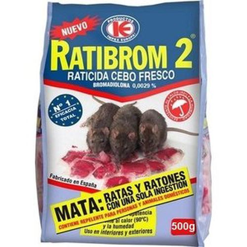 RATICIDA RATIBROM-2 500GR(CEBO FRESCO)USO DOMESTIC