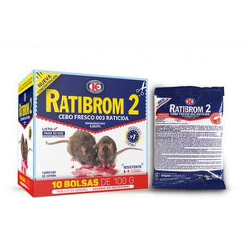 RATICIDA RATIBROM-2 1000GR(CEBO FRESCO)USO DOMESTI