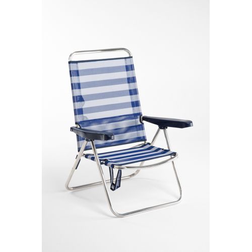 SILLA PLAYA ALUMINIO RESP.ALTO RAYAS FRIBELINE