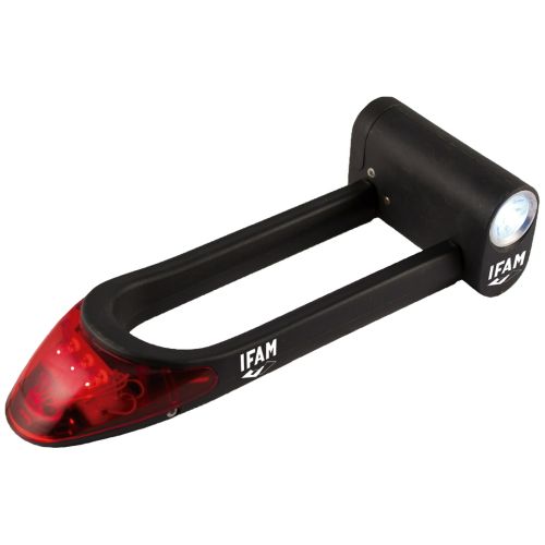 ANTIROBO BICI CON LINTERNA DELATERA Y TRASERA