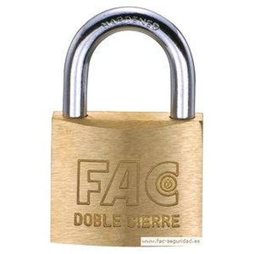 CANDADO LATON ARCO NORMAL 25MM LLAVES IGUALES