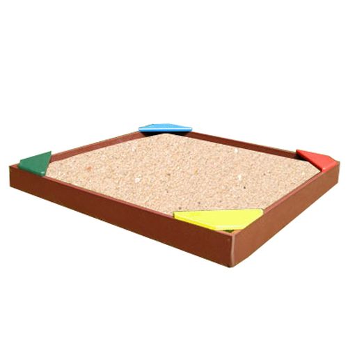 ARENERO MADERA NIÑOS 150X150X25CM 4 ESQUINAS