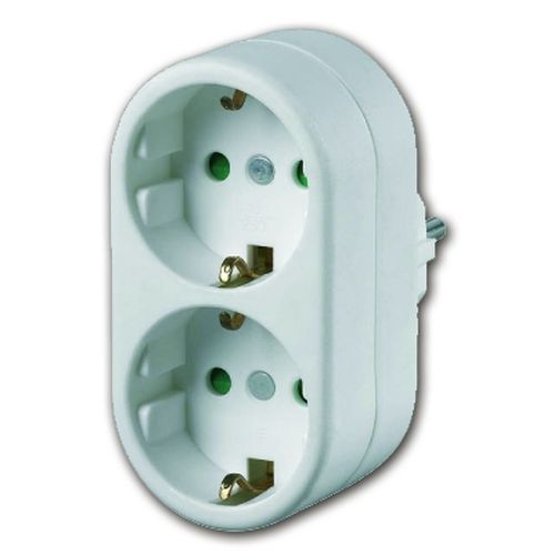 ADAPTADOR MULTIPLICADOR 2T. BLANCO