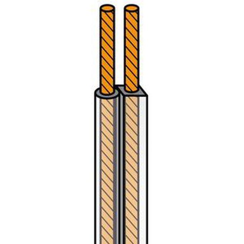 ROLLO CABLE ALTAVOZ 2X0,5 100M.TRANSPARENTE