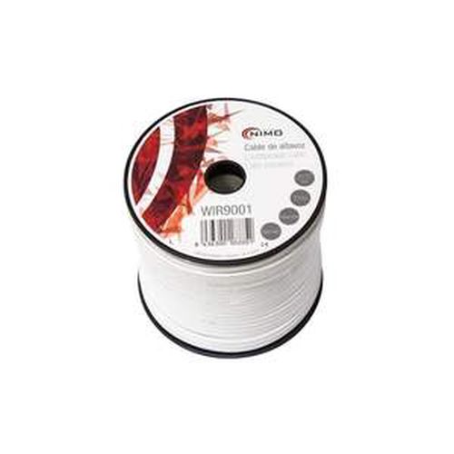 ROLLO CABLE ALTAVOZ 2X0,5 100M. BLANCO