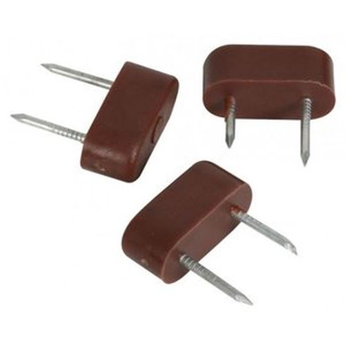 SOPORTE 2 PUNTAS PEQUEÑO MARRON (100 UNIDADES)