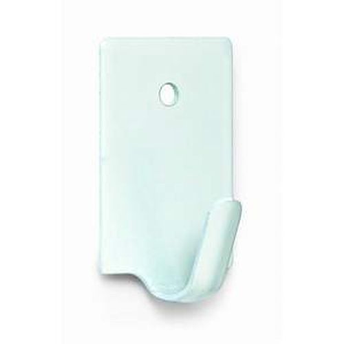 MINI PERCHA ADHESIVA LACADO BLANCO BLISTER 4UDS