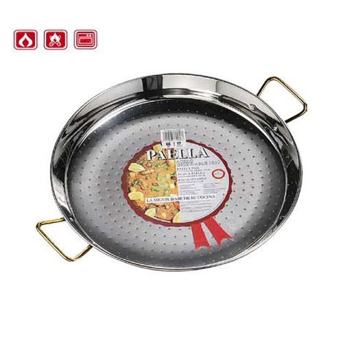 PAELLERA INOX.46CM(12PLAZAS INOXID.