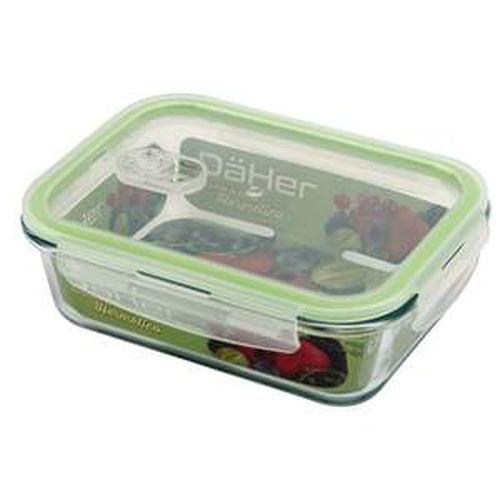 HERMETICO RECTANG. CRISTAL 1000ML C/VALVULA ACTIVA