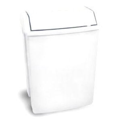 PAPELERA TAPA BASCULANTE 49LTS. BLANCA