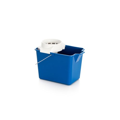 CUBO FREGAR C/ESCURRIDOR 14LTRS AZUL RECTANGULAR