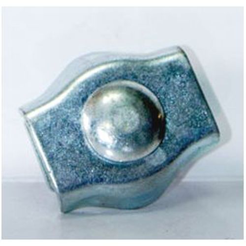 SUJETACABLE PLANO SIMPLE ZINCADO 4MM