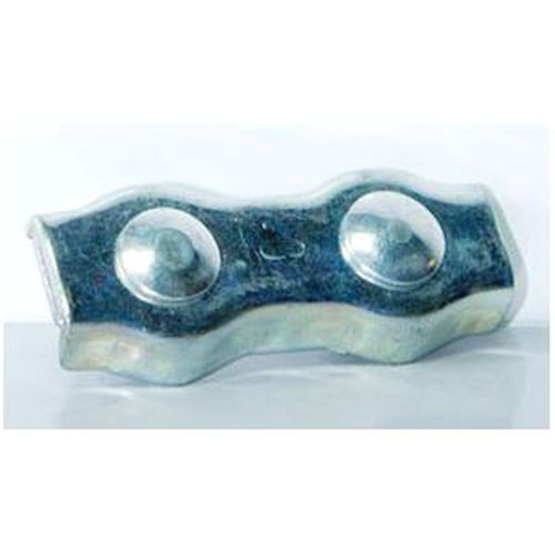 SUJETACABLE PLANO DOBLE ZINCADO 5MM