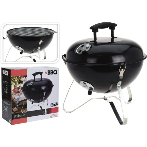 BARBACOA PORTATIL CON TAPA Y ASA 37CM