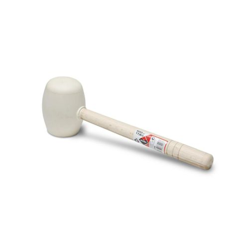 MAZA GOMA BLANCA CARA PLANA CARA ESFERICA 500GR