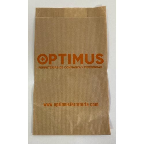BOLSA PAPEL OPTIMUS 12+6X20 1000 UNIDADES