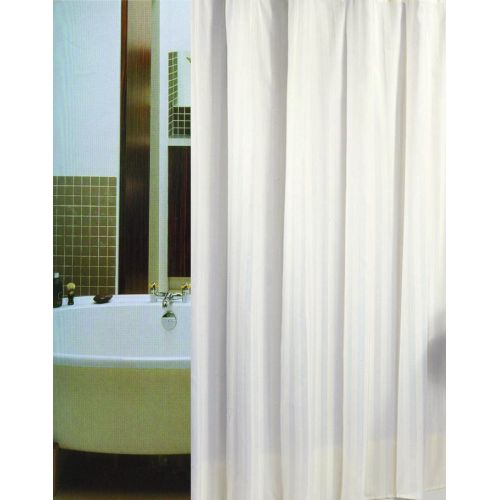 CORTINA BAÑO POLIESTER NIEVE 200X180CM