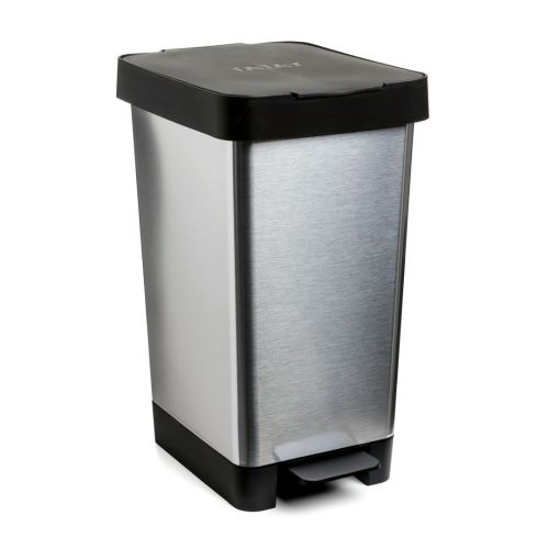 CUBO PEDAL SMART STEEL GRIS 25L