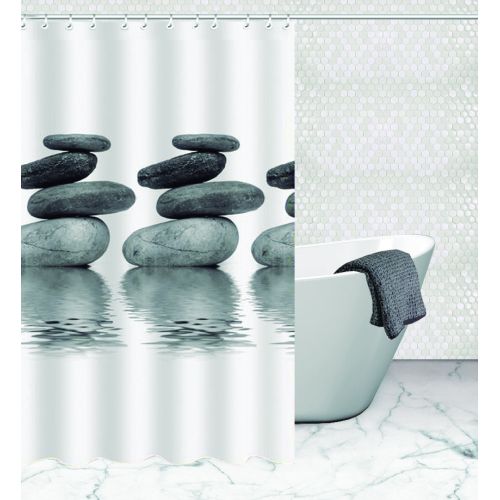 CORTINA BAÑO POLIESTER ALMA 200X200CM