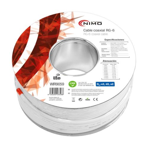 CABLE COAXIAL ANTENA DCA MALLA 96HILOS 100MTS