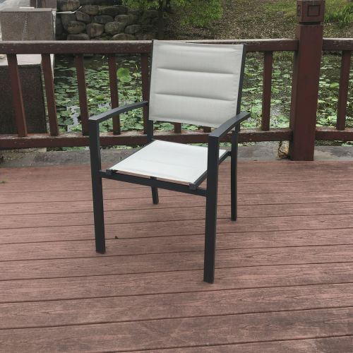 SILLA ALUMINIO TEXTIL.SICILIA APILABLE 57X58X90CM