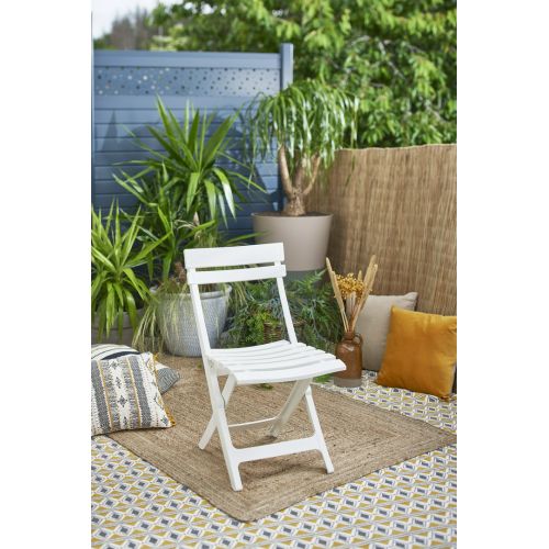 SILLA MIAMI PLEGABLE BLANCA