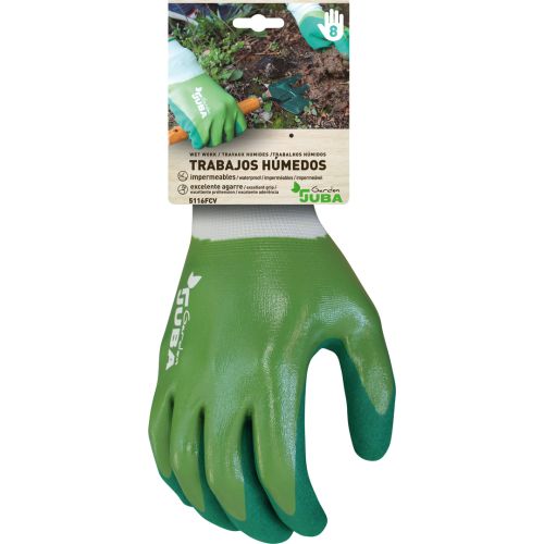 GUANTE POLIESTER NITRILO VERDE T 7