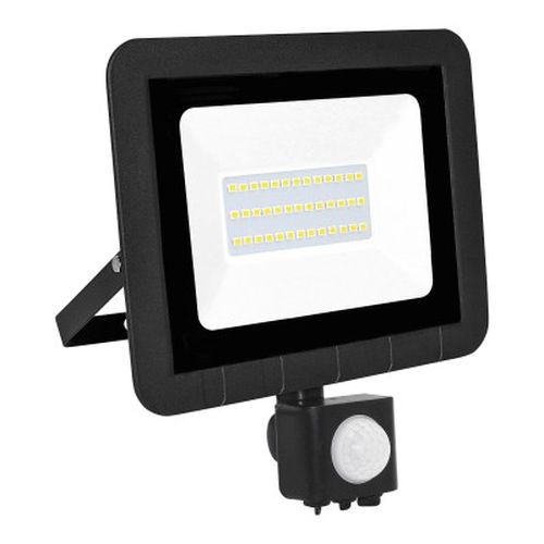 PROYECTOR LED PLANO SENSOR LUZ FRIA 30W IP65