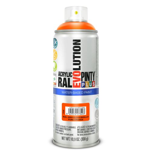 PINTURA SPRAY ACRILICA B. AGUA NARANJA 400ML