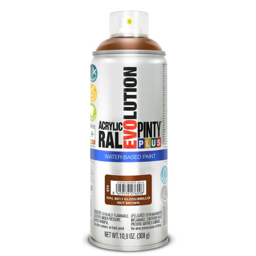 PINTURA SPRAY ACRILICA B. AGUA MARRON 400ML