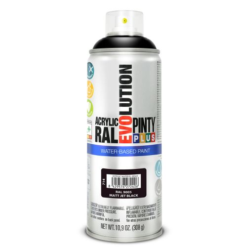 PINTURA SPRAY ACRILICA B. AGUA NEGRO MATE 400ML