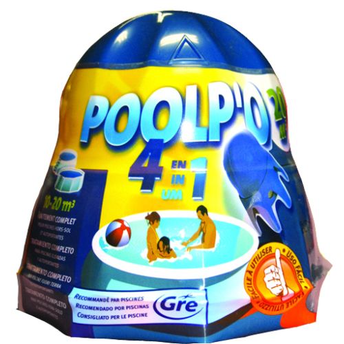 TRATAMIENTO PISCINA 4 EN 1 POOLPO 10-20 M3 500GR
