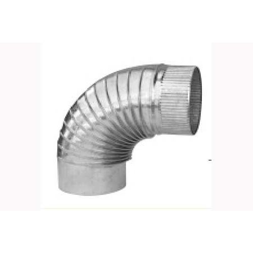 CODO ESTUFA 90 GRADOS GALVANIZADO 120