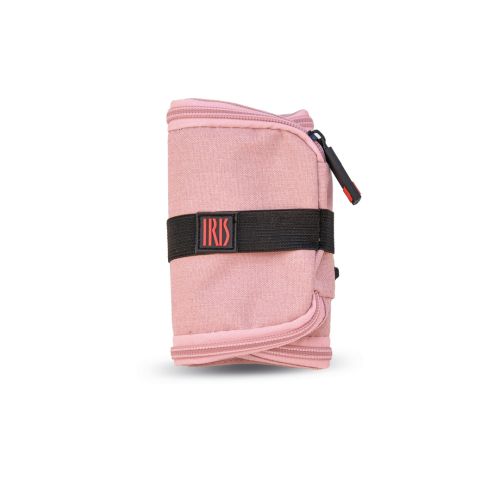 PORTABOCATAS ENROLLABLE ZIPPER&ROLL ROSA JASPEADO