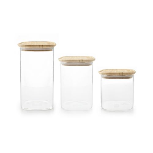 BOTE HERMETICO BOROSILICATO BAMBU 1500ML