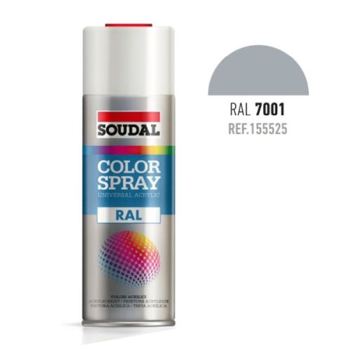 PINTURA SPRAY ACRILICA RAL 7001 GRIS PLATA 400ML