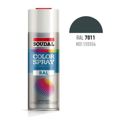PINTURA SPRAY ACRILICA RAL 7011 GRIS HIERRO 400ML