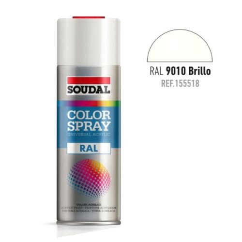 PINTURA SPRAY ACRILICA RAL9010 BLANCO BRILLO 400ML