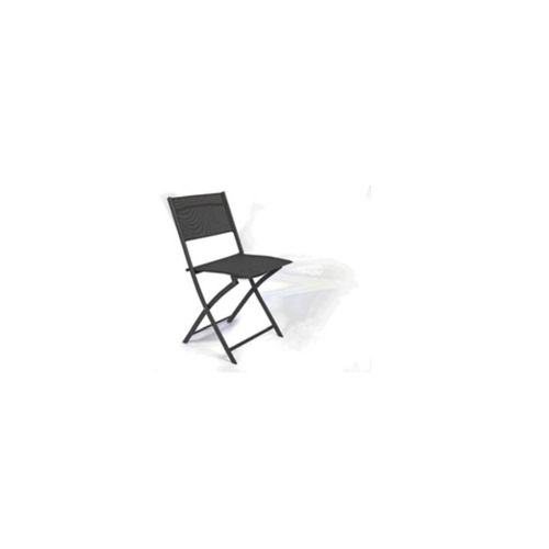 SILLA PLEGABLE ELEA GRIS OSCURO ESTRUC. ACERO GRIS
