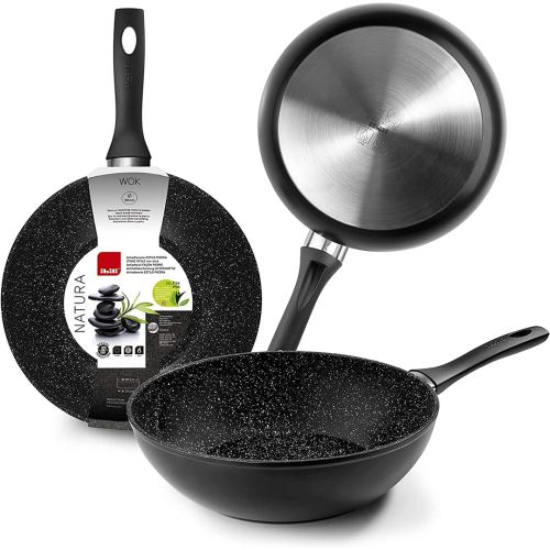 WOK ALUMINIO ANTIADHERENTE NATURA 24CM