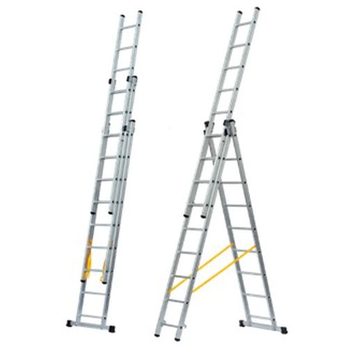 ESCALERA ALUMINIO 3 TRAMOS 2.8X7.49M 3X10 PELDAÑO
