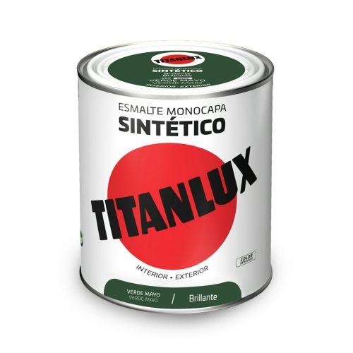 ESMALTE SINTETICO TITANLUX VERDE MAYO 750ML