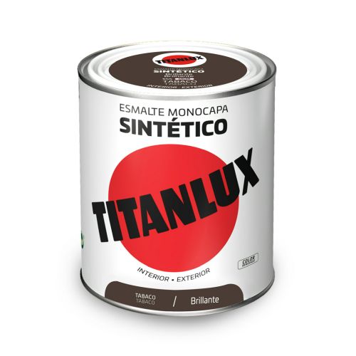 ESMALTE SINTETICO TITANLUX TABACO 750ML