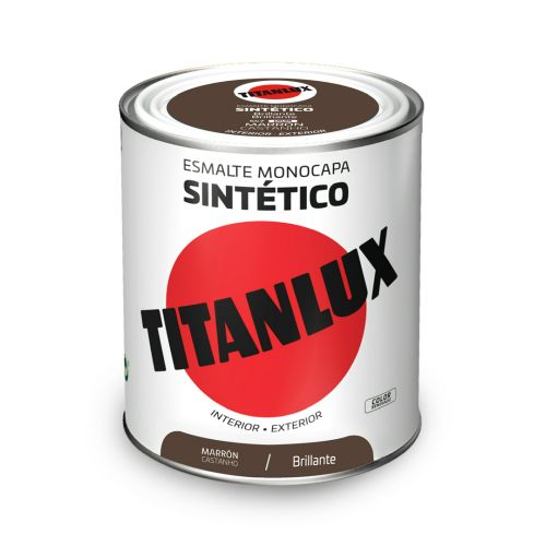 ESMALTE SINTETICO TITANLUX MARRON 750ML