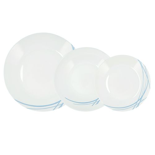 VAJILLA ARCOPAL 12 PIEZAS DOMITILLE AZUL