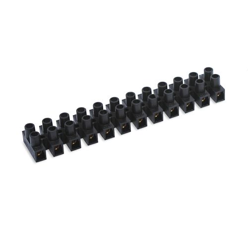 REGLETA CONEXION 6MM NEGRA 41A 12 ELEMENTOS