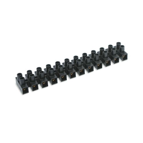 REGLETA CONEXION 10MM NEGRA 57A 12 ELEMENTOS
