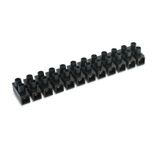 REGLETA CONEXION 16MM NEGRA 76A 12 ELEMENTOS