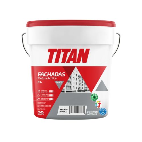 PINTURA ACRILICA FACHADA F4 BLANCA 15L